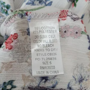 Umgee USA Women's Size S White Floral‎ Lace Halter Neck Mini Dress thumbnail 6