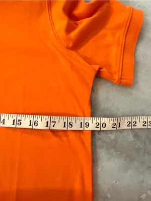 NWOT Lands End Size S Orange Short Sleeve Collared Polo Shirt thumbnail 7