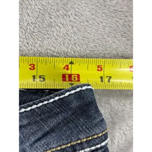 Bongo Dark Wash Bootcut Jeans Womens 11 Contrast Stitching Back Flap Pockets thumbnail 7