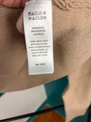 Joie Cropped Crewneck Sweater in Light Beige thumbnail 3