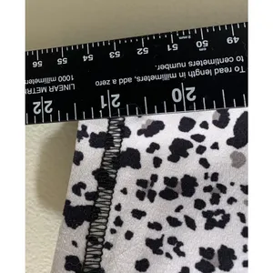Balance Collection Leggings Womens Medium White Black Animal Print HighRise Crop thumbnail 3