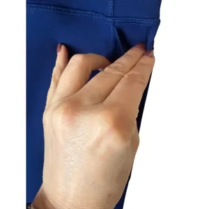 Nike Dri FIT Leggings Women Medium Blue Cropped Laser Cut Pockets‎ Athleisure thumbnail 6