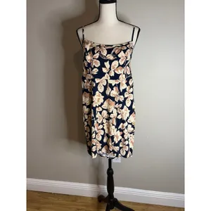 Free People navy floral mini size medium NWT thumbnail 3