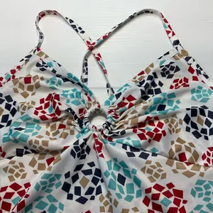 Mossimo Geometric Tank Top Keyhole Detail Women Sz M Y2K thumbnail 2