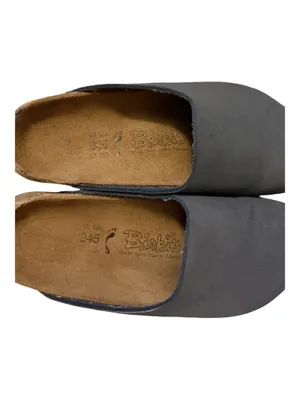 Vintage Birki's by Birkenstock Navy Blue Suede Leather Clogs - Size EU 38 / US Women's 7 (M5) thumbnail 5