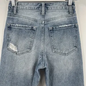 Vervet Belvoir Jeans Size 24 Super High Rise Button Fly‎ Distressed Straight Leg thumbnail 6