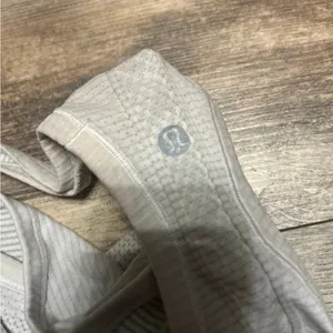Lululemon Athletica White Mesh Racerback Tank Top thumbnail 3