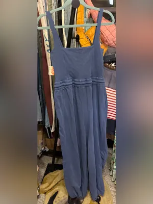 NWT Free People FP Movement Inbound Onesie - skyline navy blue - Medium thumbnail 11