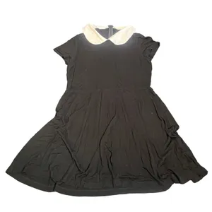 Disturbia Black Pentagram Dress Peter Pan Goth Mini Small Wednesday Halloween thumbnail 1
