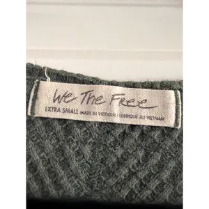 We The Free Green Coraline Thermal V-Neck Waffle Knit Top XS thumbnail 6
