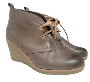 Sperry TopSider Harlow Wedge Chukka Boots Womens‎ Size 8M Burnished Leather thumbnail 1