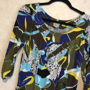 57. Vertigo Paris long sleeve artisan Boho print dress thumbnail 3