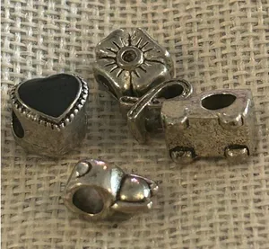 A510 charm bracket silver plated 5 pcs Gray thumbnail 1
