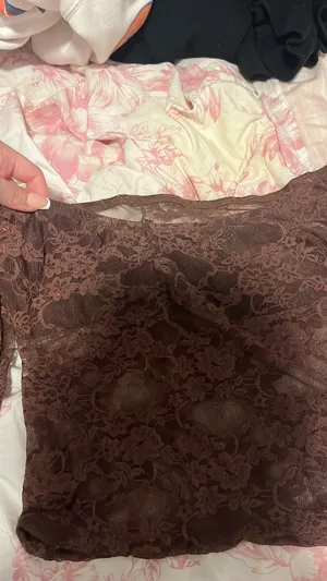 Brown Lace Top thumbnail 2
