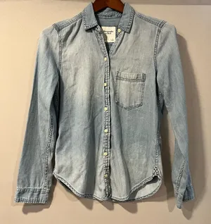 Abercrombie & Fitch Blue Denim Shirt thumbnail 1