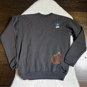 Hanes Hand Painted Halloween Crewneck Sweatshirt thumbnail 7