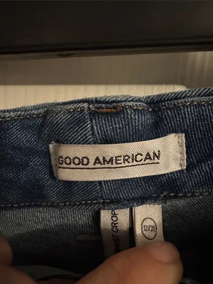 Good American Good Waist Crop Jeans thumbnail 3