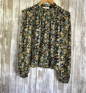 Loft Floral Smocked Blouse •Small thumbnail 2