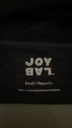 JoyLab Black Sports Bra xxs cross back thumbnail 3