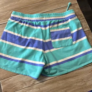 Wildfox‎ Size S Blue Striped Pull-On Sweat Lounge Shorts Women's thumbnail 2
