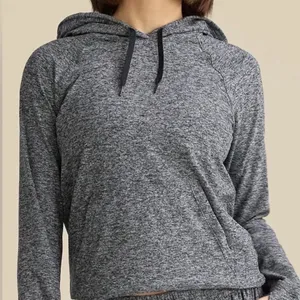 Outdoor Voices Cloudknit Hoodie Gray Womens Medium Activewear Athleisure Lounge thumbnail 4