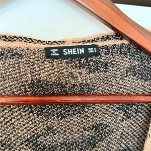 SheIn Black and Tan Leopard Cardigan thumbnail 2