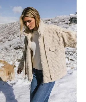 BLANKNYC Double Glazed Jacket in Beige Size Small thumbnail 2