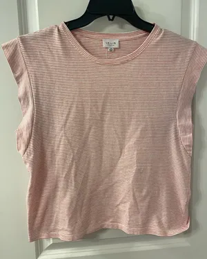 Le Lis red striped tee thumbnail 1