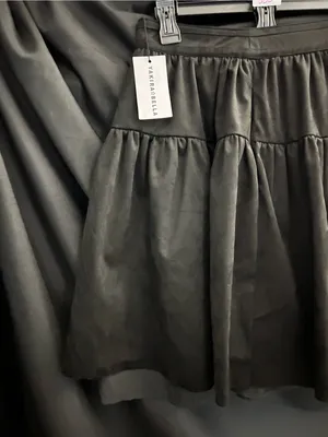Yakira Bella Black Tiered Gia Skater Skirt XS NWT thumbnail 4