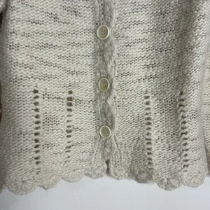 Alps Women's Vtg 100% Wool Chunky Cottagecore Button Cardigan Sweater Medium thumbnail 4