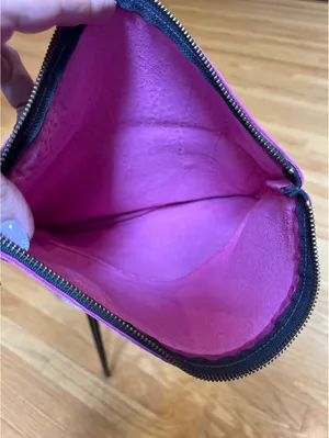 Gorjana Fuchsia Leather Clutch Bag thumbnail 5