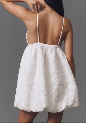 Anthropologie Endless Rose Sequin Shimmering Bubble Mini Dress, Size XS thumbnail 5