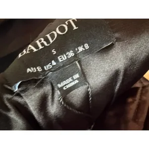 Bardot Mini Dress Women‎ Size 4 Black Lia Satin Halter Ruched Cutout Cocktail thumbnail 7