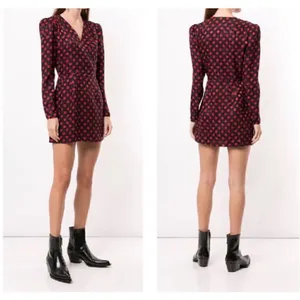 NWT Re/Done Polka Dot 80s Silk Dress Size XS thumbnail 2