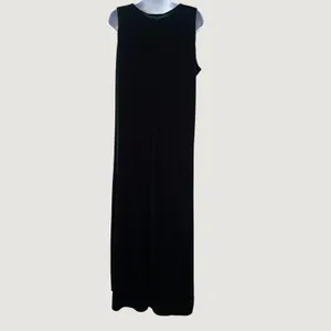 Coldwater Creek Green Velvet Maxi Dress Large Whimsigoth Fairy Dark‎ Feminine thumbnail 2
