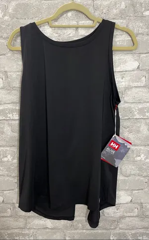 Helly Hansen Black Active Split Back Tank Top thumbnail 1