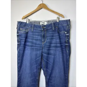 Ariat irvine Jeans Womens 22 Denim Mid Rise Boot Cut western plus Country NWT thumbnail 3