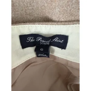 J.Crew‎ Women Wool Blend Pencil Skirt Champagne size 6 thumbnail 6