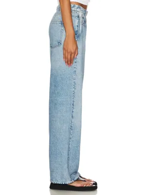 NWT rag & bone Miramar Wide Leg in Valentina Photo Print Faux Jean Pants S thumbnail 8