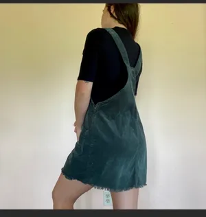 American Eagle Corduroy Overall Dress thumbnail 4