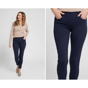 Betabrand Women's Navy Blue Stretch Pants‎ Size S Long Ankle Crop thumbnail 2