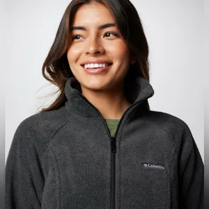 Columbia Benton Springs Full Zip Fleece Jacket Charcoal Heather Size Large thumbnail 5