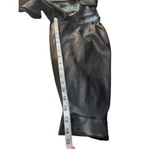 Tahari faux leather Snap-front jacket Sz M NWT thumbnail 6