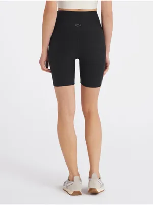 Beyond Yoga Gabriela Spacedye High Waisted 7” Biker Shorts Black, Size XL thumbnail 5