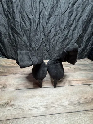 Unisa 8 M Black Suede Textile Ankle Heel Boots thumbnail 3