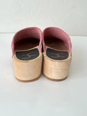 Cape Clog Starburst Colorful Silver Pink Suede European Clogs Size EU 40 US 9 thumbnail 4