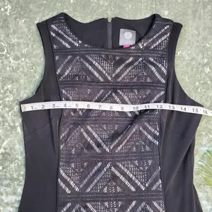 Vince Camuto‎ Black Laser Cut Dress thumbnail 4