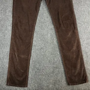 Hudson Collin Flap Skinny Jeans 29 Chocolate Brown Corduroy Low Rise Y2K Fall thumbnail 11