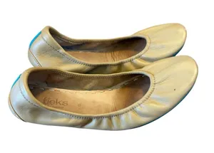 Tieks By Gavrieli Tan Brown Leather Comfort Foldable Flats Shoes Woman Sz 8 thumbnail 1