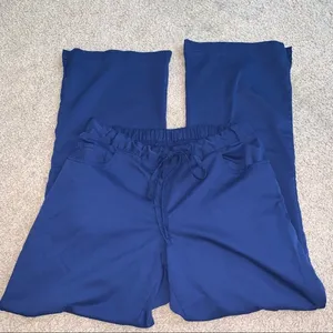 Grey's Anatomy Navy Scrub pants with elastic waist thumbnail 1